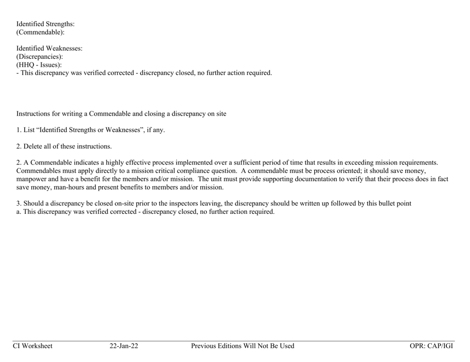 Form A-1 Ci Worksheet - Aerospace Education, Page 3