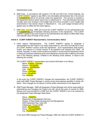 Agreement Between Client Agency and the Department of Management Services - Florida, Page 4