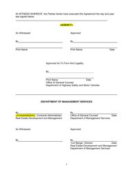 Agreement Between Client Agency and the Department of Management Services - Florida, Page 7
