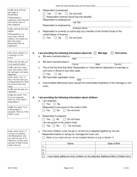 Form DV-P105.2 Petition for Dissolution of Marriage/Civil Union (Divorce With Children) - Illinois, Page 2