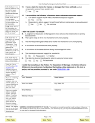 Form DV-P103.3 Petition for Dissolution of Marriage/Civil Union (Divorce No Children) - Illinois, Page 3