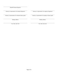 Form 110-I Agreement as to Compensation and Order Approving Settlement - Injury - Kentucky, Page 5