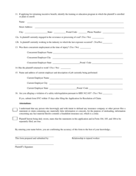 Application for Resolution of a Claim - Occupational Disease - Kentucky, Page 3