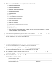 Form 101-COV Application Seeking Ttd Benefit and Expedited Hearing - Kentucky, Page 2