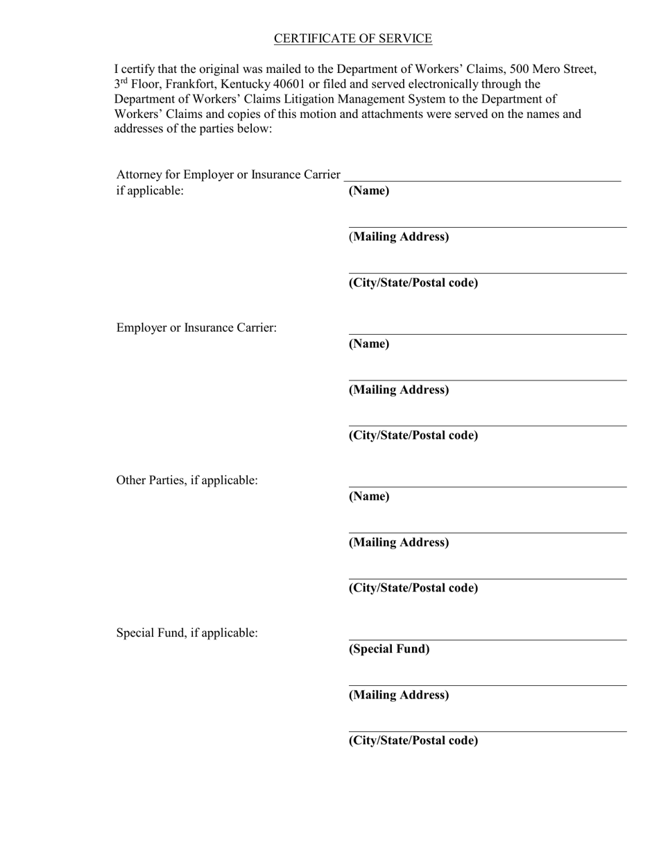 Motion to Reopen - Kentucky, Page 3