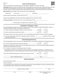 Form 701-6 Application for Oklahoma Certificate of Title for a Vehicle - Oklahoma, Page 2