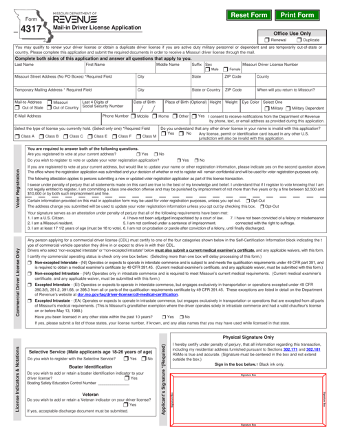 Form 4317  Printable Pdf