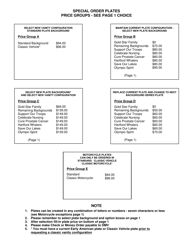 Form M22 Special Order Plate Application (For Unique Background and Vanity Plates) - Connecticut, Page 2