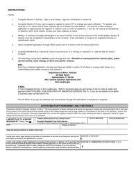 Form B350 Request for a Connecticut Driver&#039;s License/Identification Card by Mail - Connecticut, Page 2