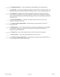 Mainecare Cost Report Checklist - Residential Care Facilities - Maine, Page 3