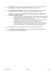 Mainecare Cost Report Checklist - Private Non-medical Institutions (Pnmi) - Maine, Page 2