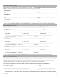 Shellfish Aquaculture Harvester Permit Registrant Modification Form - Maryland, Page 2