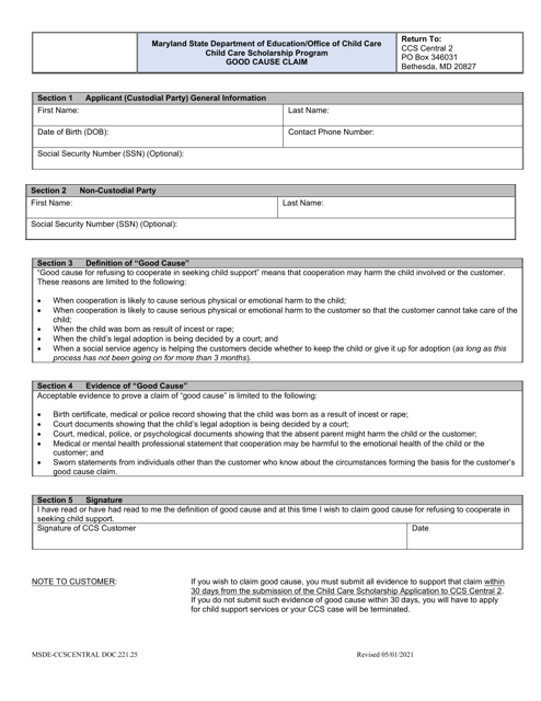 Form DOC.221.25  Printable Pdf