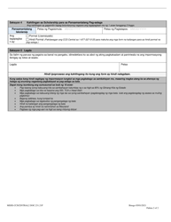 Form DOC.231.21P Provider Change Form - Child Care Scholarship Program - Maryland (Tagalog), Page 2