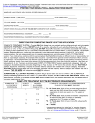 Form EQP3423 Application for Complete Treatment Certification - Michigan, Page 4