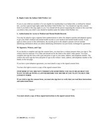 Form CC-DR-099 Consent of Parent to a Private Agency Guardianship - Maryland, Page 4
