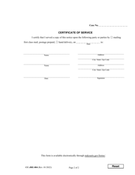 Form CC-JRE-004 Notice Concerning Position on Petition for Expungement of Juvenile Records - Maryland, Page 2