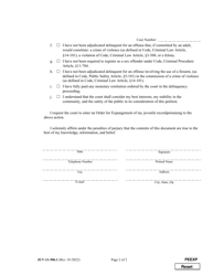 Form JUV-11-506.1 Petition for Expungement of Juvenile Records - Maryland, Page 2