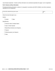 Form MC34 Case Evaluator Application - Michigan, Page 3