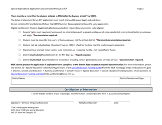 Form ED-02434-15 Special Expenditure Application - Special Pupils Without Individualized Education Programs (Ieps ) - Minnesota, Page 2