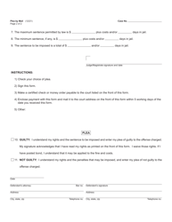 Form DC223 Misdemeanor Plea by Mail - Michigan, Page 2
