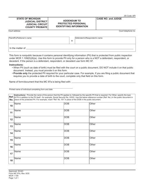 Form MC97A  Printable Pdf