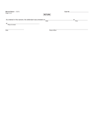 Form MC200W Felony Set, Warrant - Michigan, Page 4