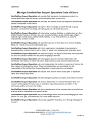 Veterans Peer Support Specialist Certification Training Application - Michigan, Page 8