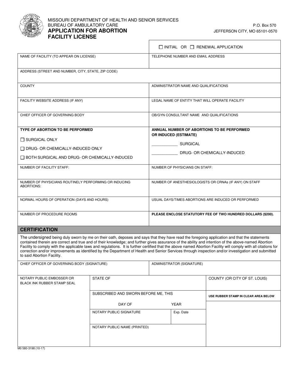 Form Mo580 3198 Fill Out Sign Online And Download Printable Pdf Missouri Templateroller 7480