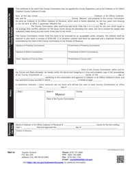 Form 326 Bond of the Collector or Ex-officio Collector of Revenue - Missouri, Page 2