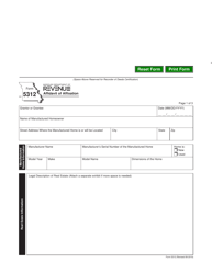 Form 5312 Affidavit of Affixation - Missouri