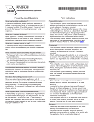 Document preview: Form 5668 Garnishment Hardship Application - Missouri