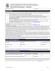 Form MO500-3125 Web Systems Access Request - Nonpublic - Missouri