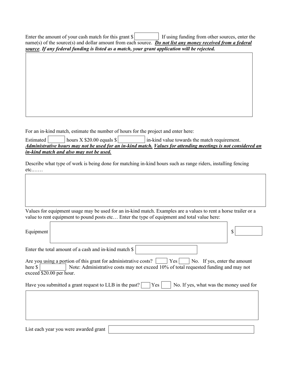 Loss Prevention Grant Application - Montana, Page 3
