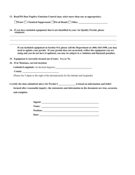 Portable Facility Annual Production Data Forms - Montana, Page 10