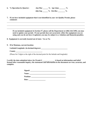 Portable Facility Annual Production Data Forms - Montana, Page 4