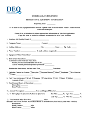 Portable Facility Annual Production Data Forms - Montana, Page 9