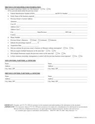 Form MODES-2699 Unemployment Tax Registration - Missouri, Page 4