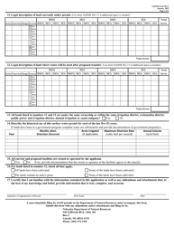 DNR Form 962-3 Application for an Expedited Change of Appropriation - Nebraska, Page 2