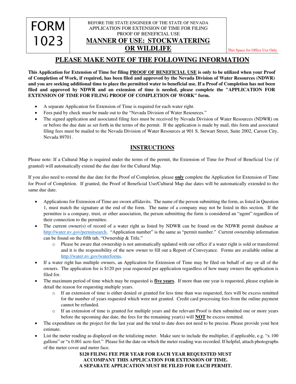 Form 1023 - Fill Out, Sign Online and Download Fillable PDF, Nevada ...