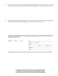 Form 1025 Application for Extension of Time for Filing Proof of Beneficial Use - Municipal or Quasi-Municipal - Nevada, Page 7