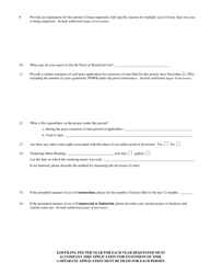 Form 1026 Application for Extension of Time for Filing Proof of Beneficial Use - Commercial, Industrial, Domestic, Recreation (Non-irrigation) or Other Uses - Nevada, Page 4