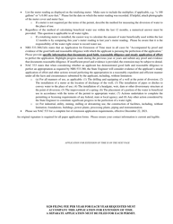 Form 1024 Application for Extension of Time for Filing Proof of Beneficial Use - Mining, Milling, Dewatering or Power - Nevada, Page 2