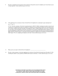 Form 1021 Application for Extension of Time for Filing Proof of Completion of Work - Nevada, Page 4