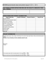 Shooting Range Grant Application - Nevada, Page 2