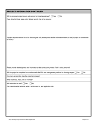 Shooting Range Grant Application - Nevada, Page 3