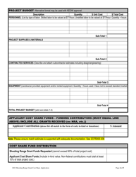 Shooting Range Grant Application - Nevada, Page 4