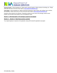 Form 470-4448 Iowa Individual Disaster Assistance Grant Program (Iiagp) Application - Iowa, Page 4