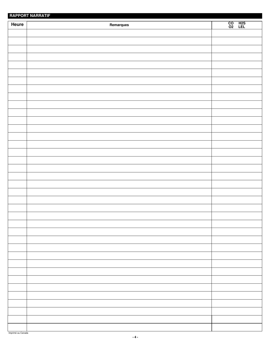 Forme E618 Espace Clos - Liste De Verification De Securite Et Permis Dentree - Canada (French), Page 4