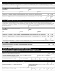 Forme BSF904 Demande D&#039;echange De Donnees Informatisees (Edi) Pour Information Prealable Sur Les Expeditions Commerciales (Ipec) - Canada (French), Page 2